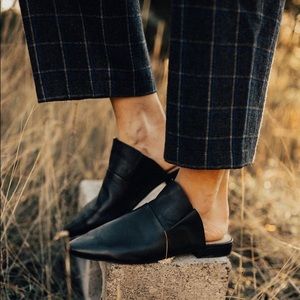 Free People Sienna Slip On Mule Ruffle Flats